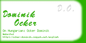 dominik ocker business card